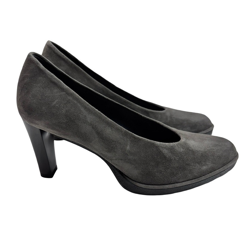 Stuart Weitzman Women’s Gray Suede Heels Sz 5